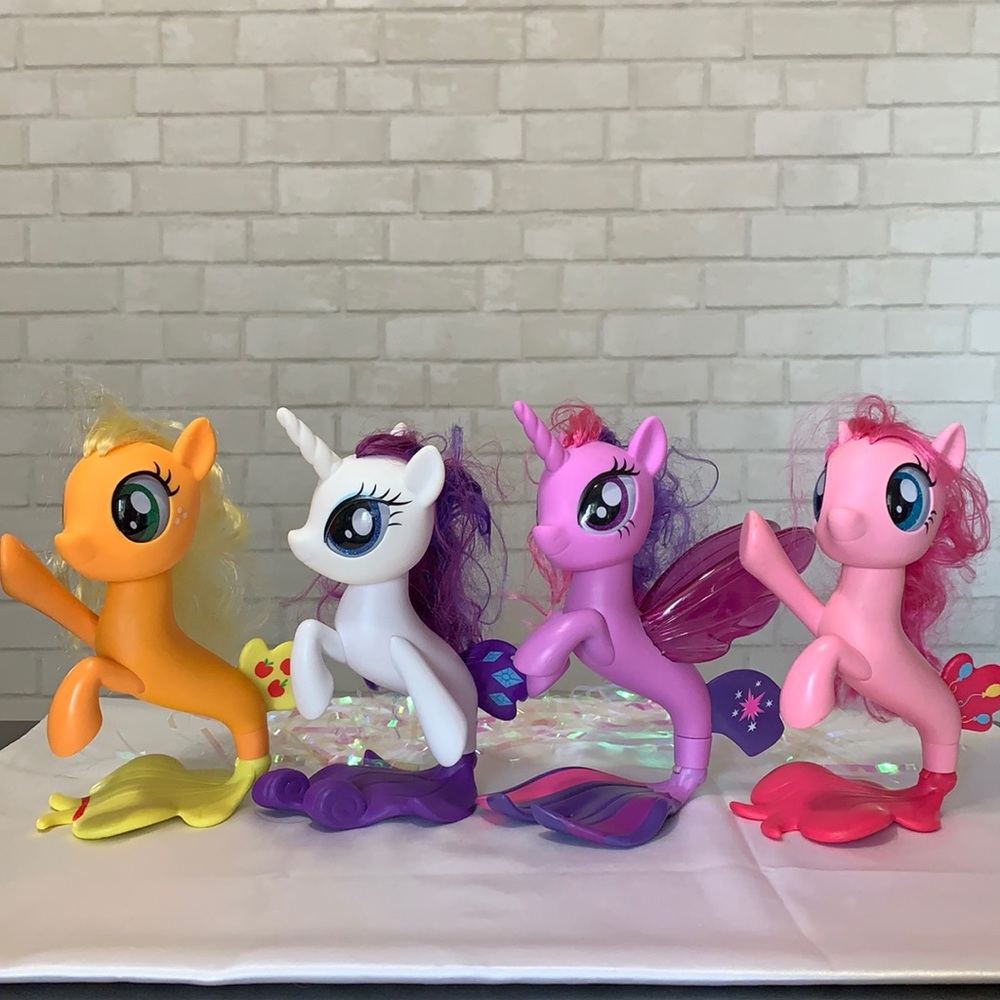 My Little Pony G4 Sea Pony Collection of 4 brushable seaponies